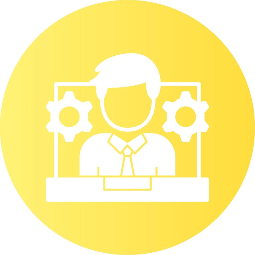 Collaboration Glyph Gradient Icon vector