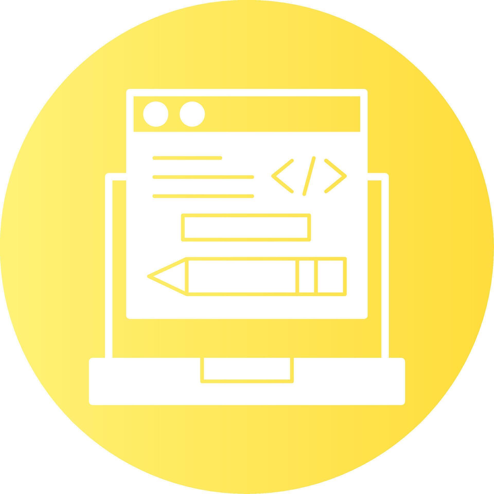 Edit Code Glyph Gradient Icon 67132023 Vector Art at Vecteezy