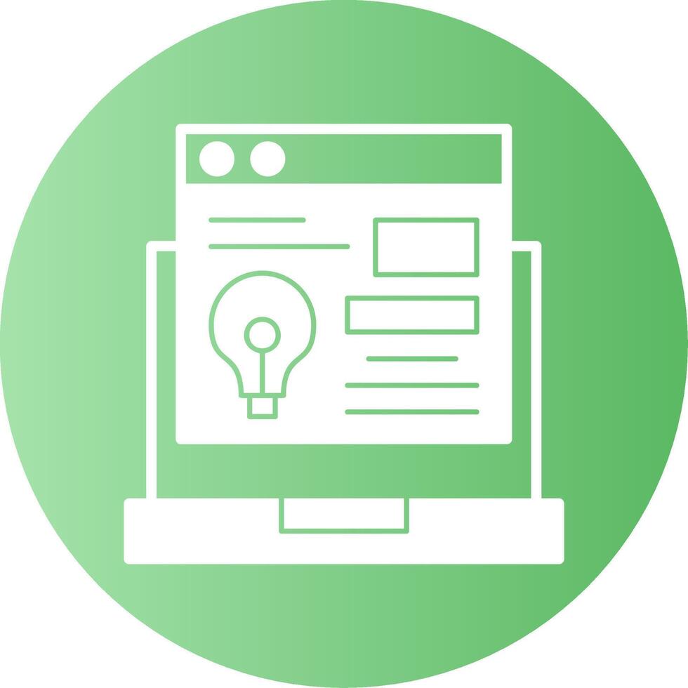 Innovation Glyph Gradient Icon vector