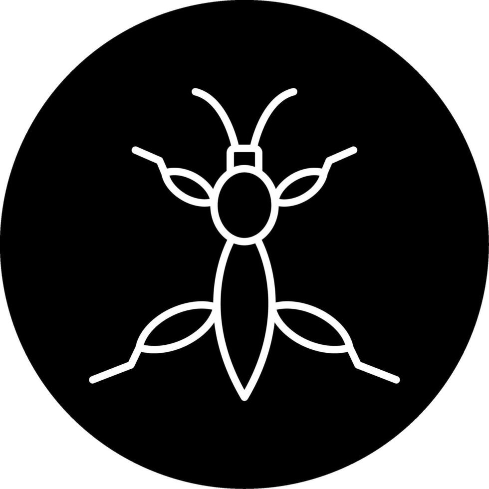 Leaf Shaped Forest Insect Circle Inverted vector