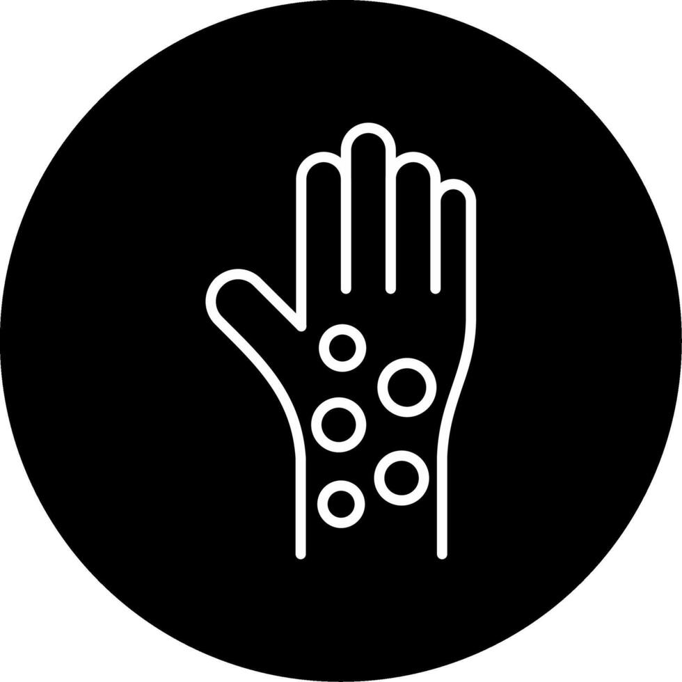 Irritated Skin Rash Area Graphic Circle Inverted vector
