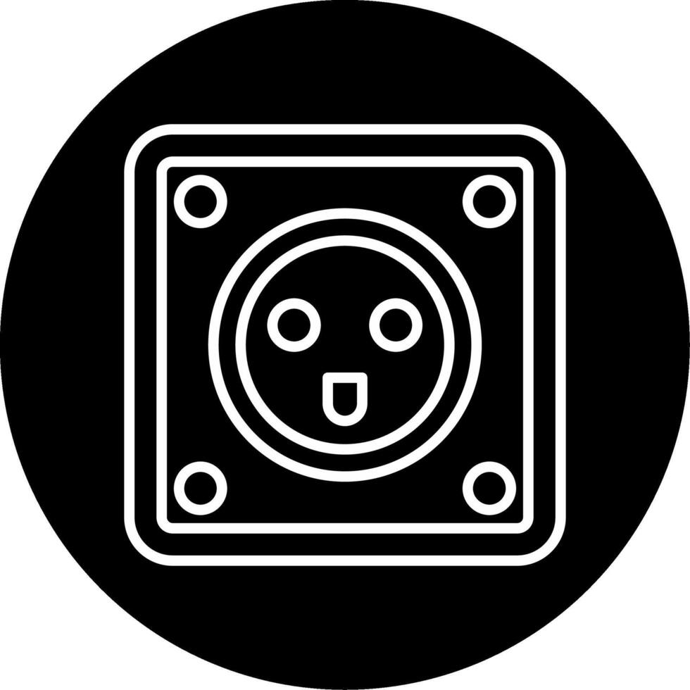 Type K Danish Socket Plug Circle Inverted vector