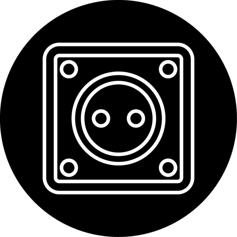 Type C Europlug Wall Connector Circle Inverted vector