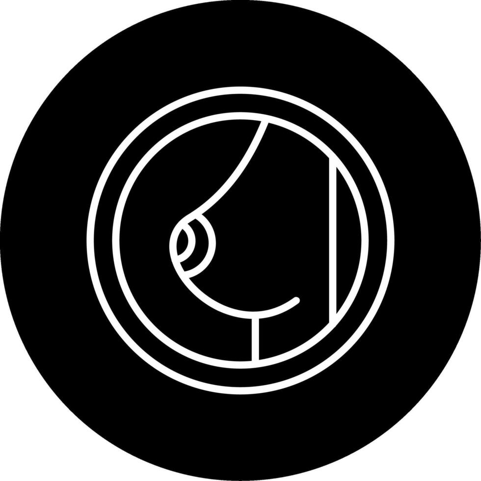 Chest X Ray Scan Imaging Circle Inverted vector