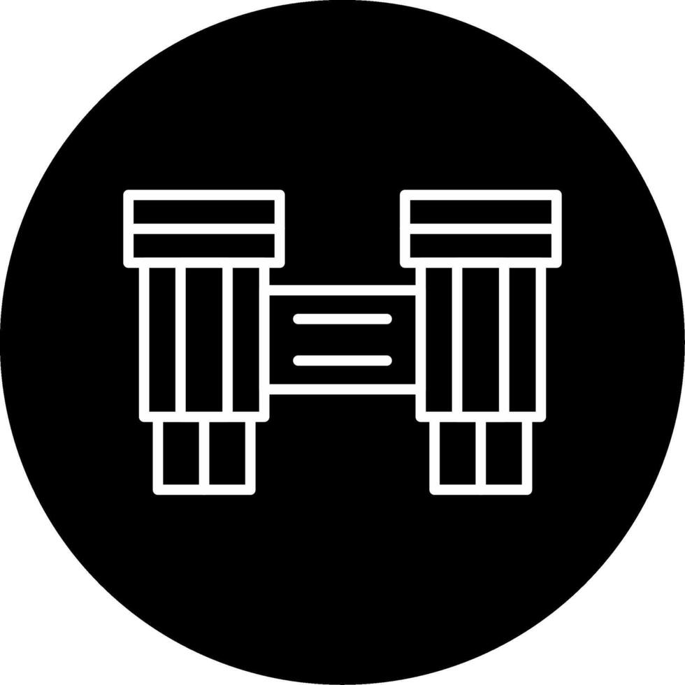 Binoculars for Distant View Circle Inverted vector