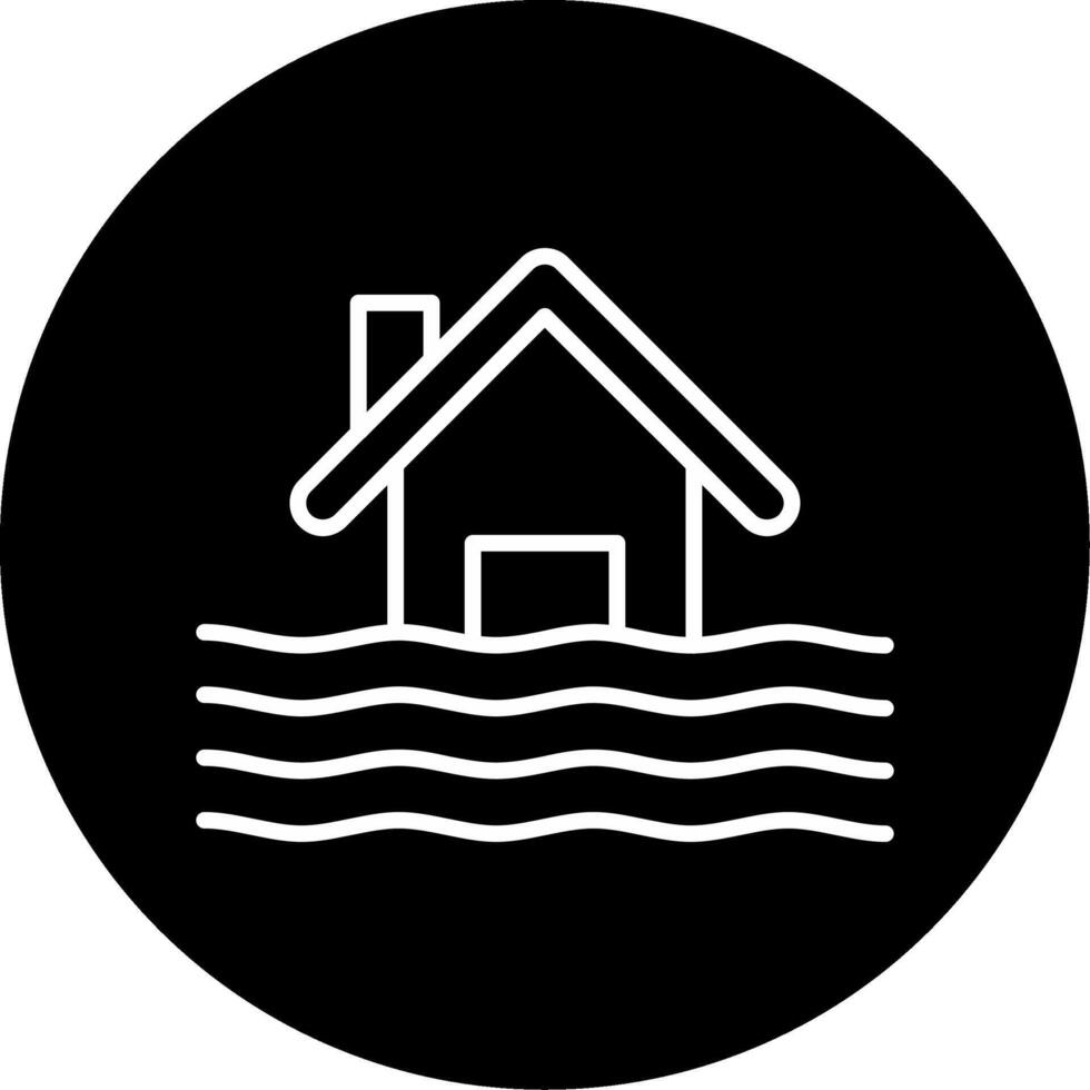 Flash Flood Emergency Response Circle Inverted vector