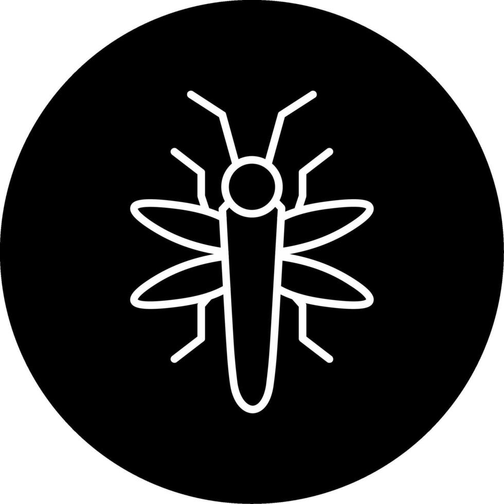 Sparkling Lightning Bug Circle Inverted vector