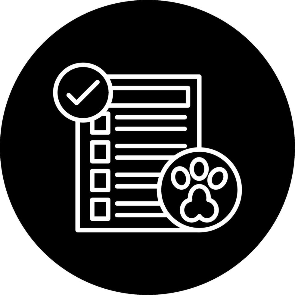 Location Pin for Pet Daycare Center Circle Inverted vector