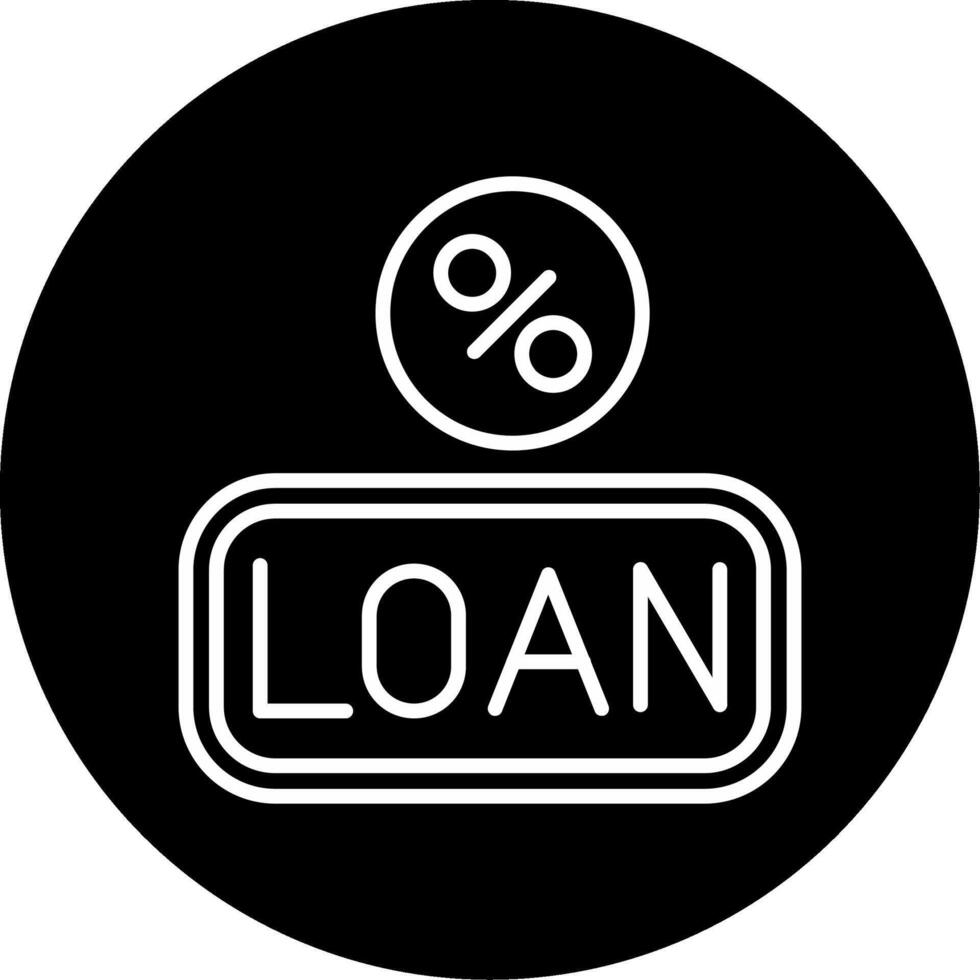 Loan Structure and Interest Breakdown Circle Inverted vector