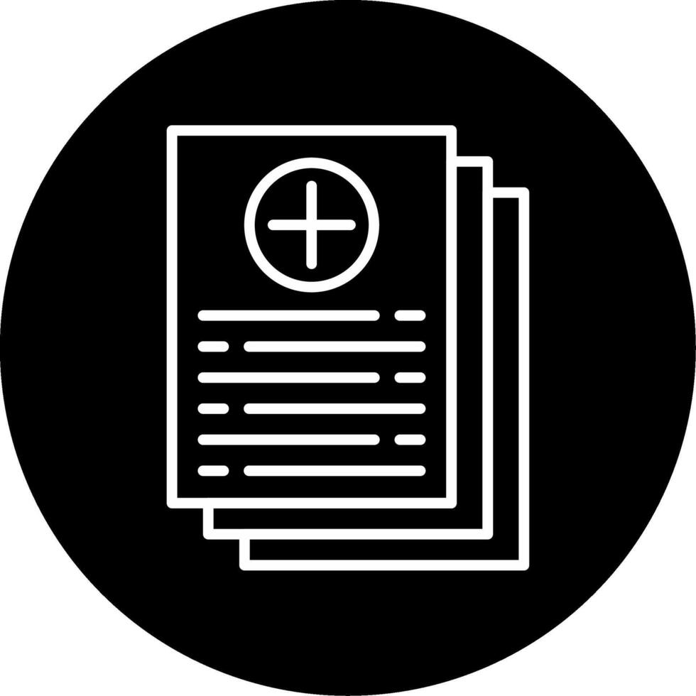 Organized Medical Records Folder Circle Inverted vector