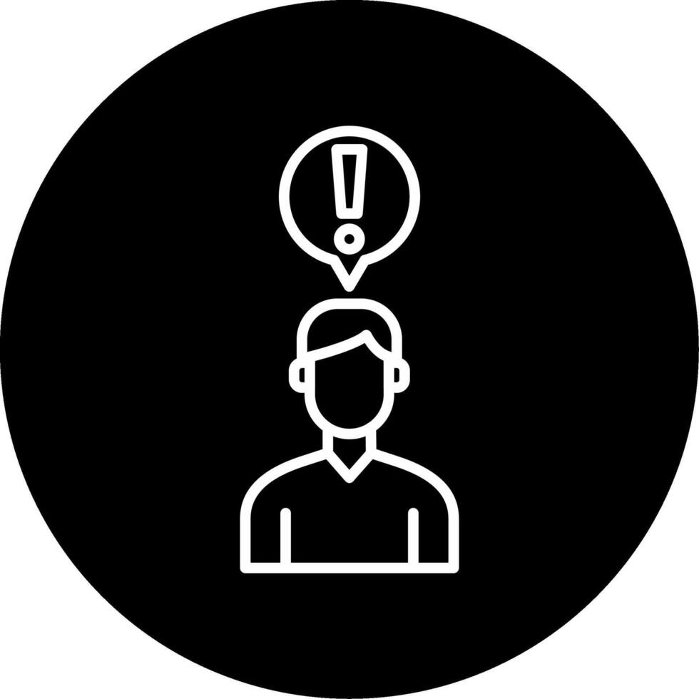 Social Communication Disorder Icon Circle Inverted vector