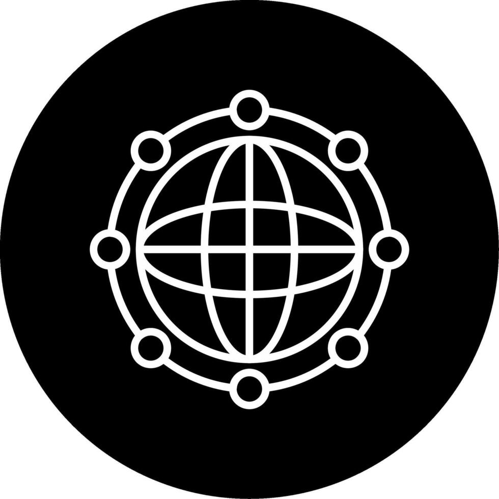 Youth with International Flag Banner Circle Inverted vector