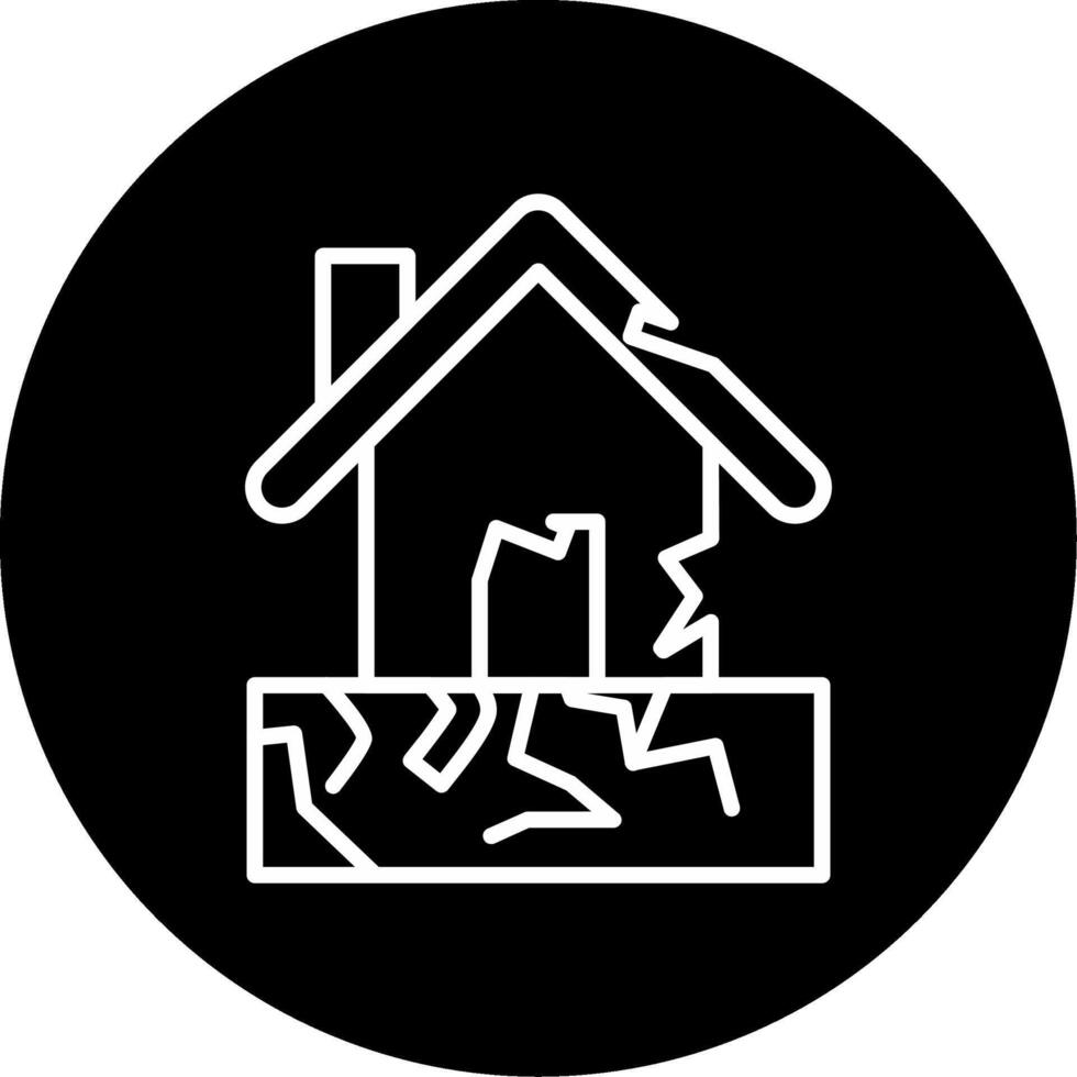 Aftermath Support for Earthquake Victims Circle Inverted vector