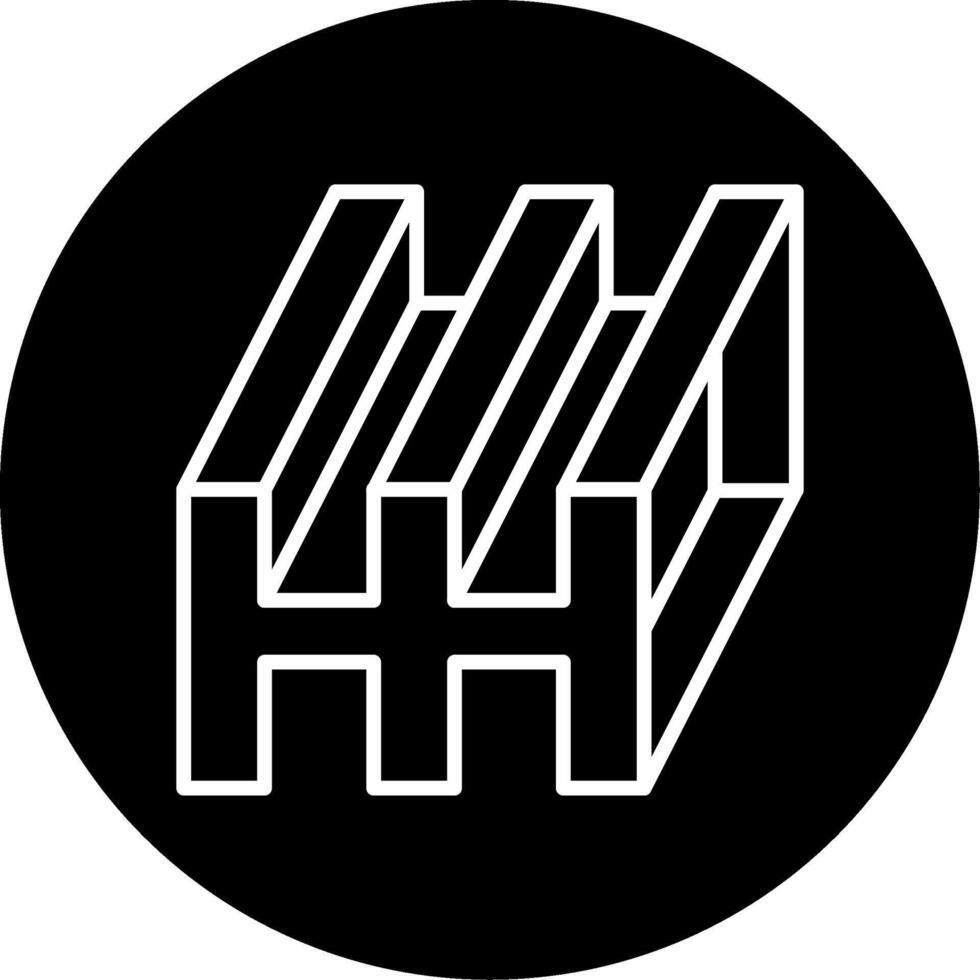 Woven Industrial Steel Mesh Circle Inverted vector