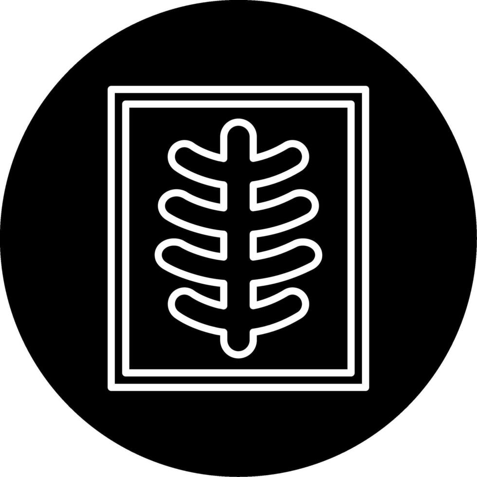 Diagnostic X Ray Film Sheet Circle Inverted vector