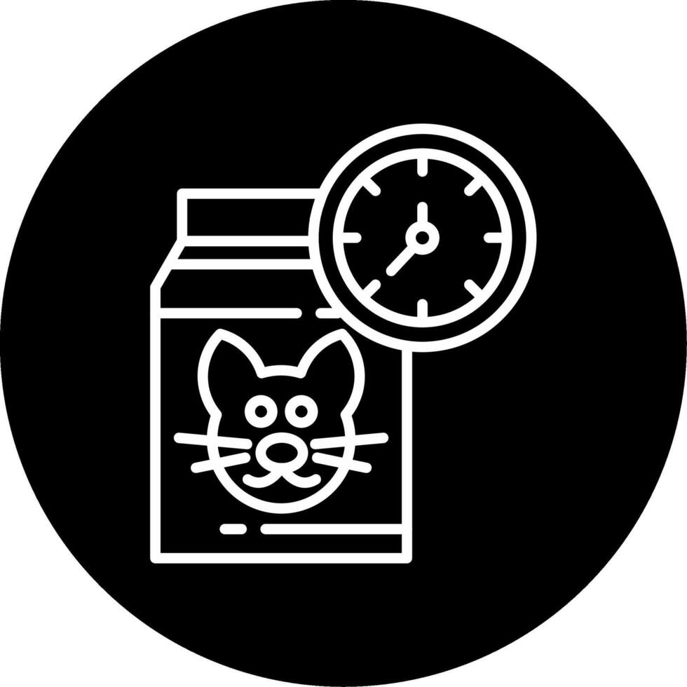 Cat Health Coverage Insurance Plan Circle Inverted vector