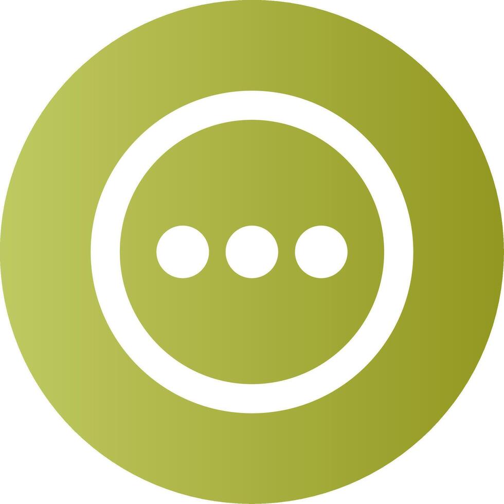 More menu Gradient Circle Icon Design vector
