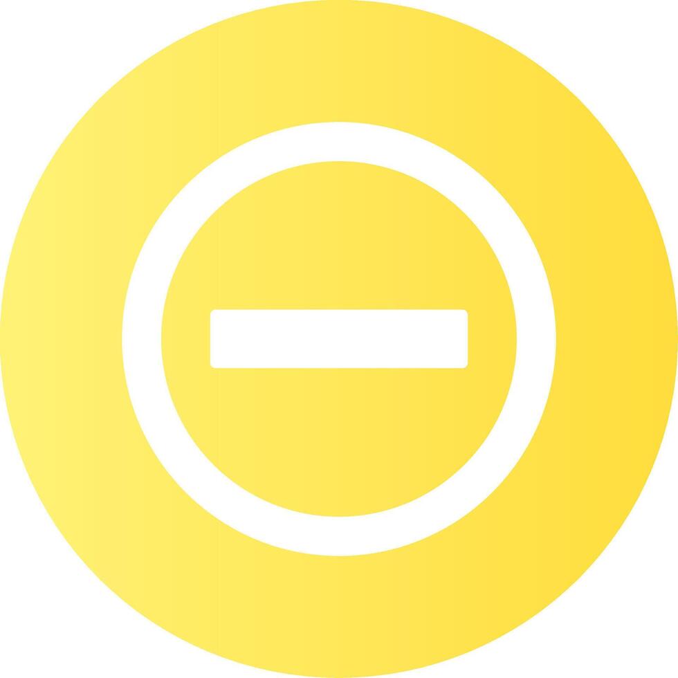Remove Face Gradient Circle Icon vector