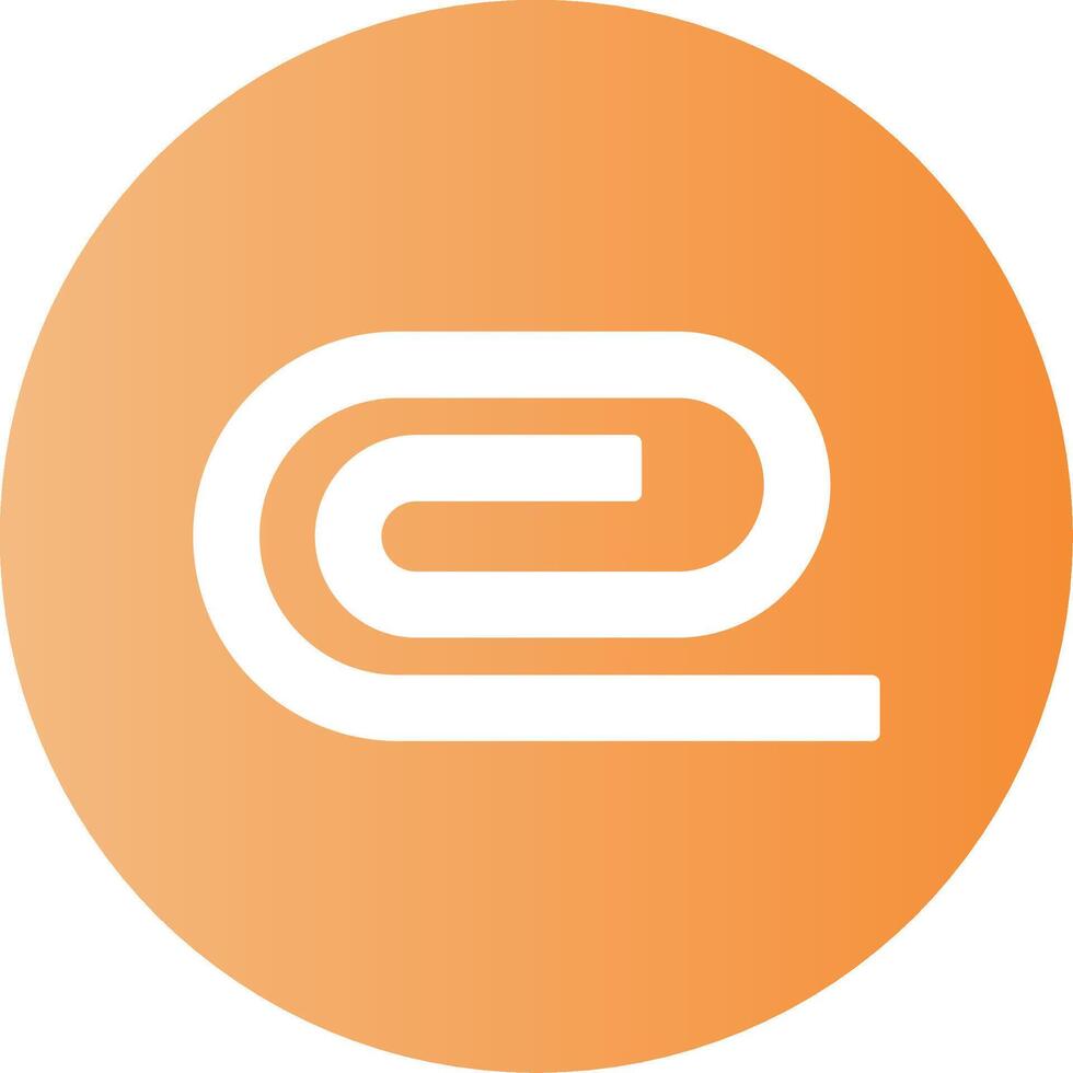 Attach Pin Face Gradient Circle Icon vector