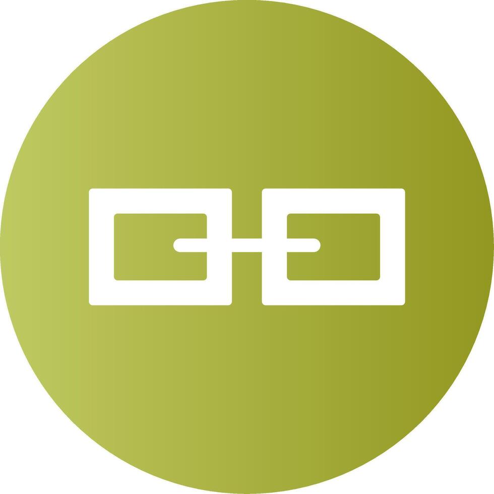 Link Face Gradient Circle Icon vector