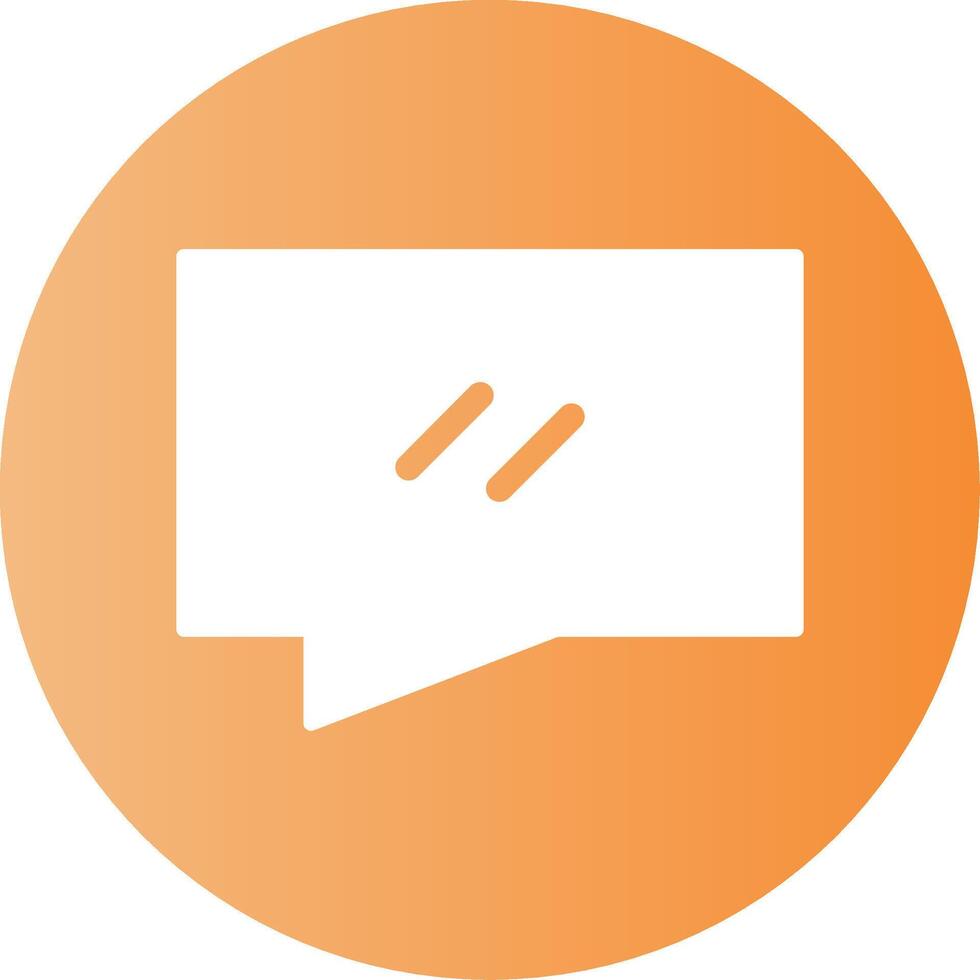 Chat Face Gradient Circle Icon vector