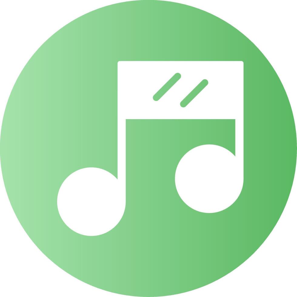 Music Face Gradient Circle Icon vector