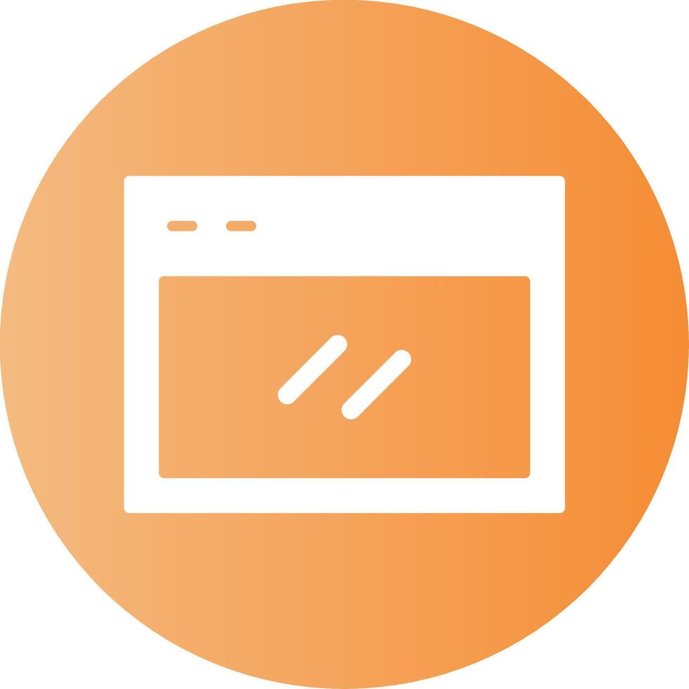 Website Face Gradient Circle Icon vector