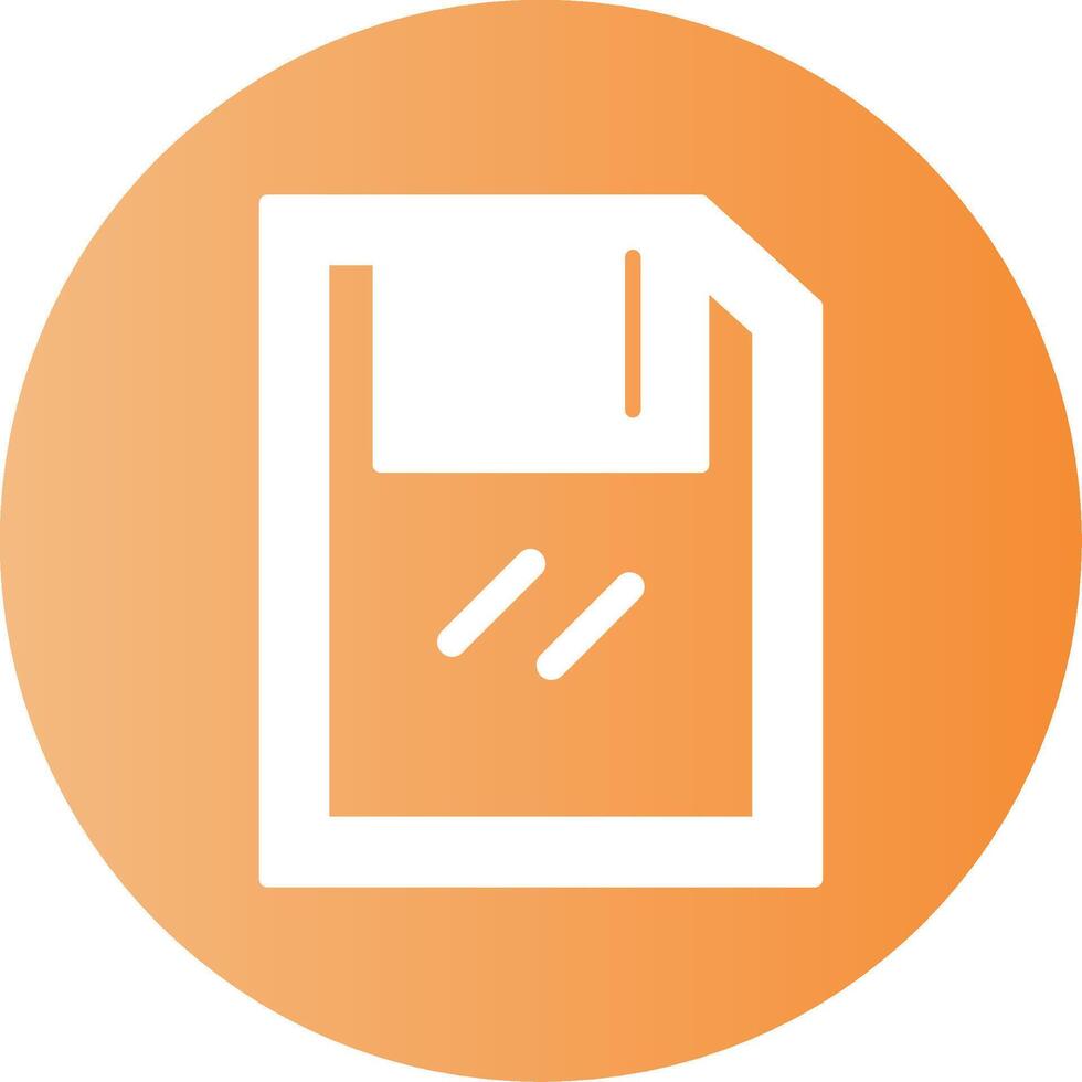 Save Face Gradient Circle Icon vector