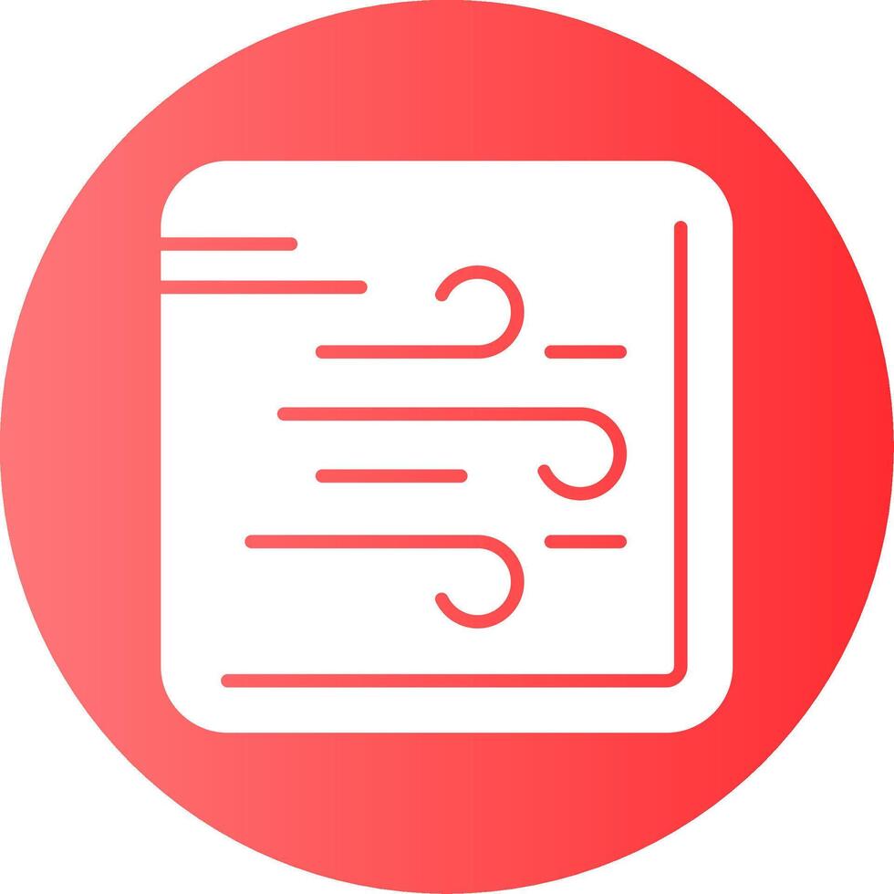 Wind Gradient Circle Icon vector
