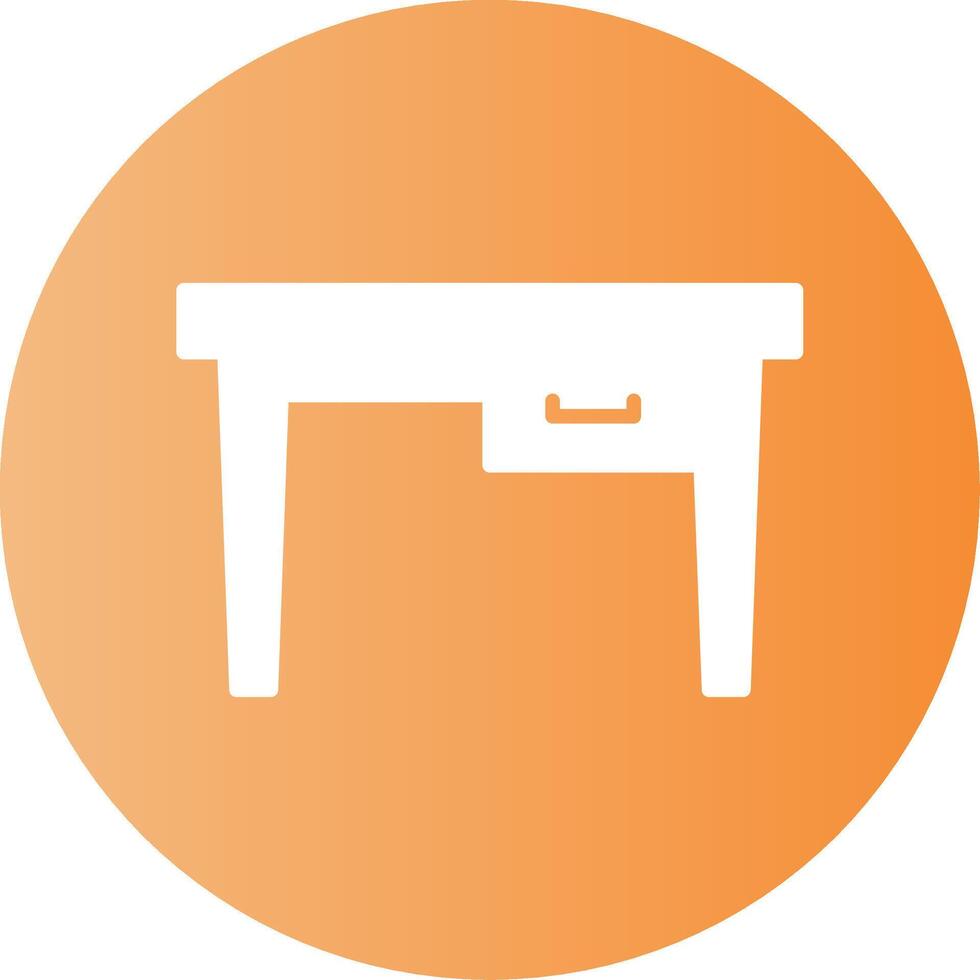Table Gradient Circle Icon vector