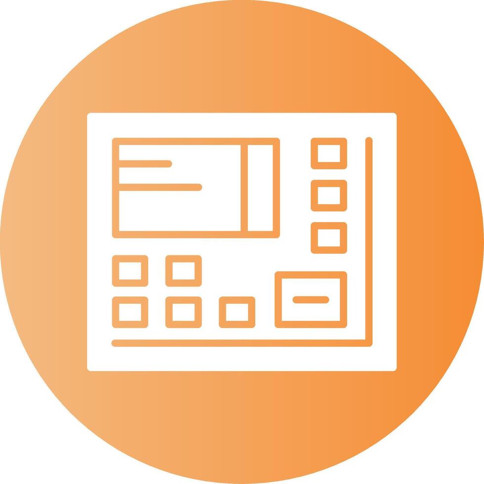 ATM Gradient Circle Icon vector