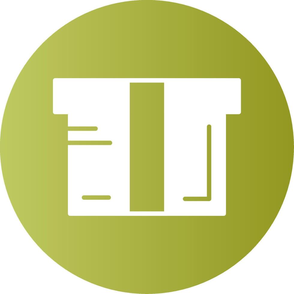 Gift Gradient Circle Icon vector