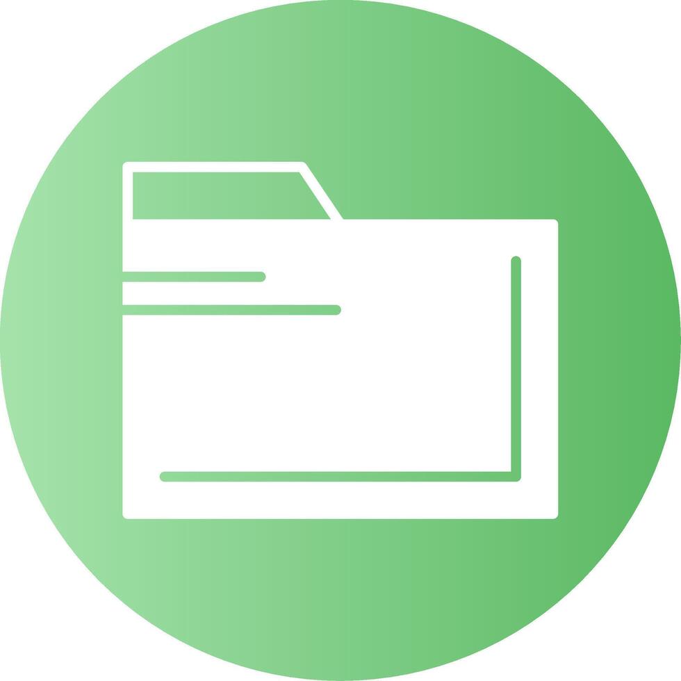 Folder Gradient Circle Icon vector