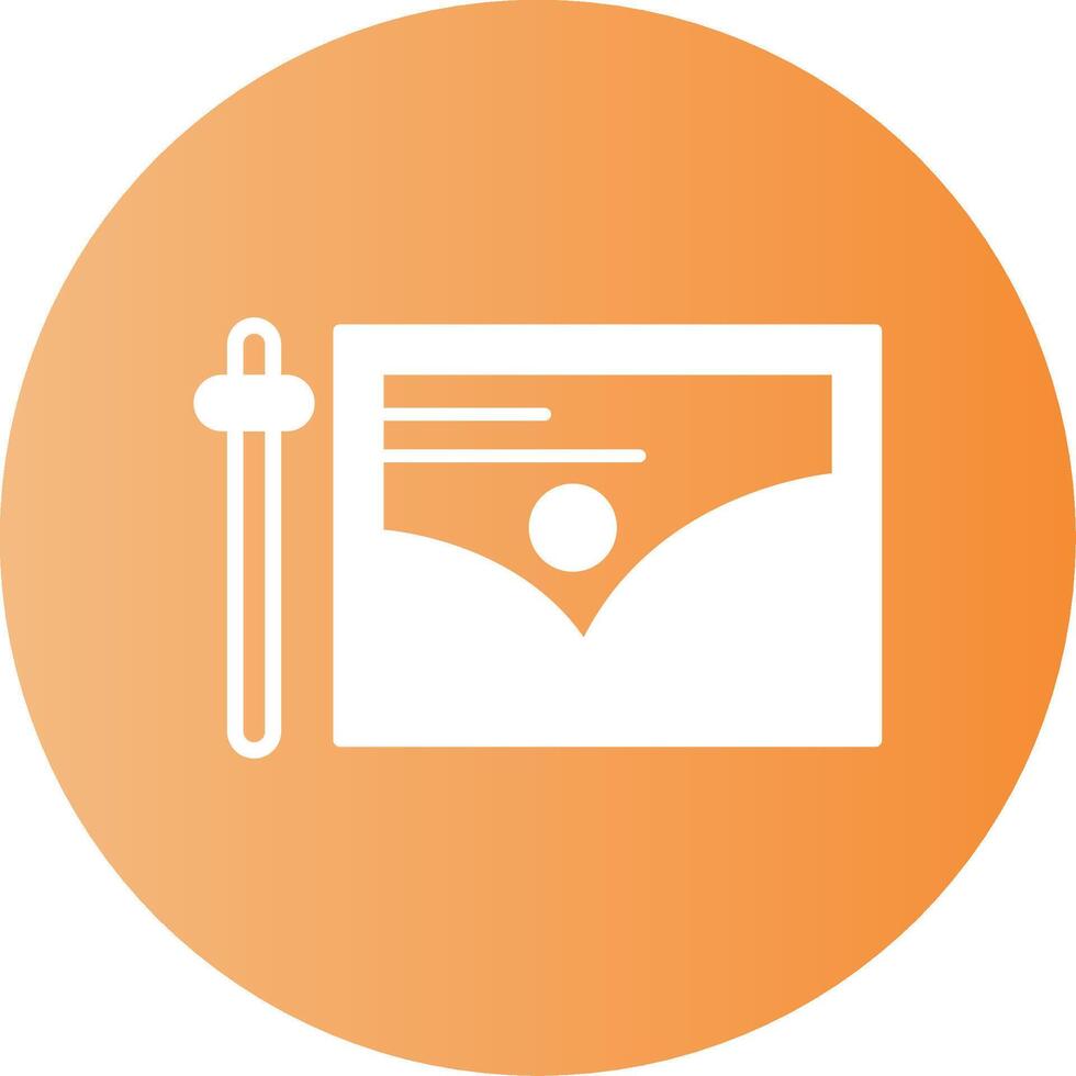 Edit Gradient Circle Icon vector
