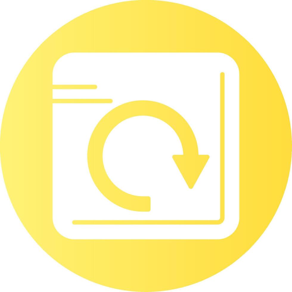 Redo Gradient Circle Icon vector