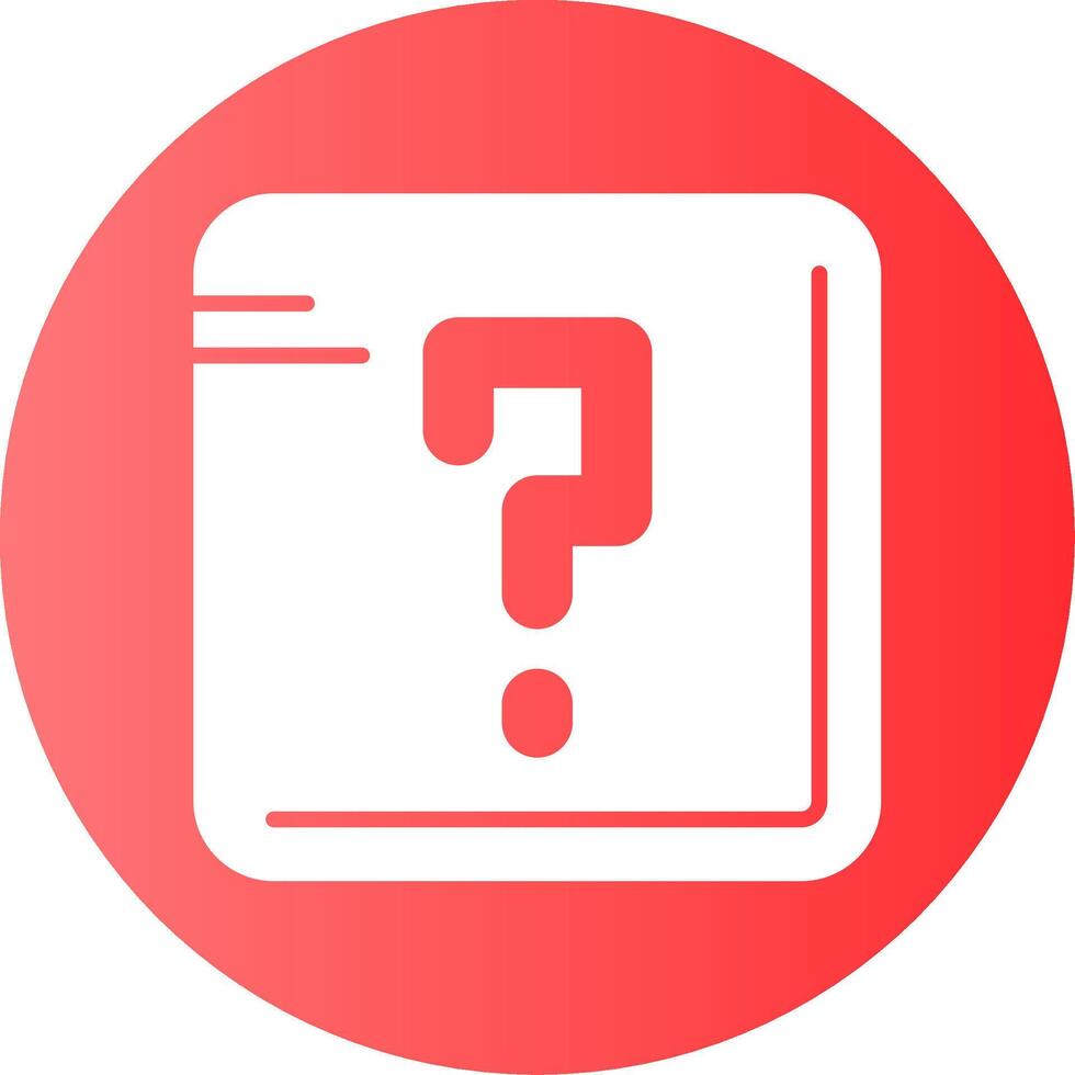 Question mark Gradient Circle Icon vector