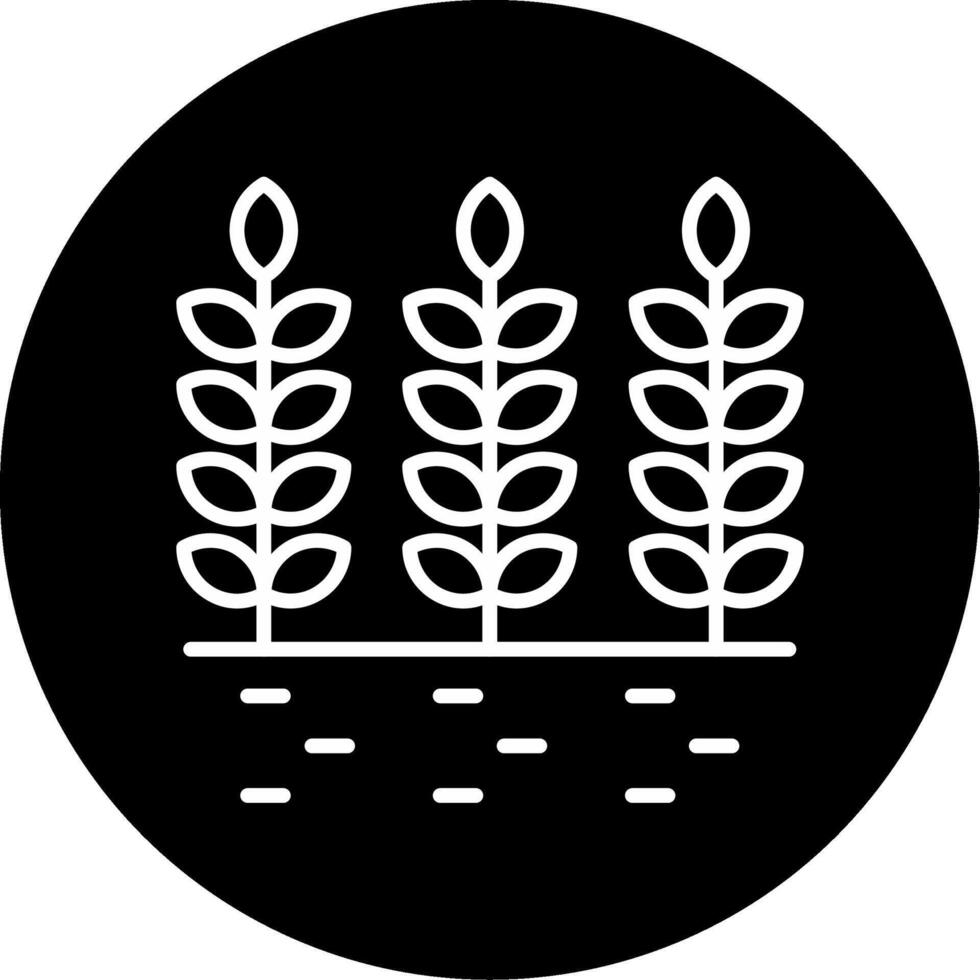 Agricultural Crops Needing Irrigation Circle Inverted vector