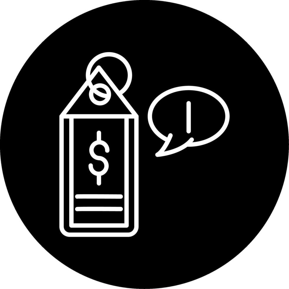 Flash Sale Alert Circle Inverted vector
