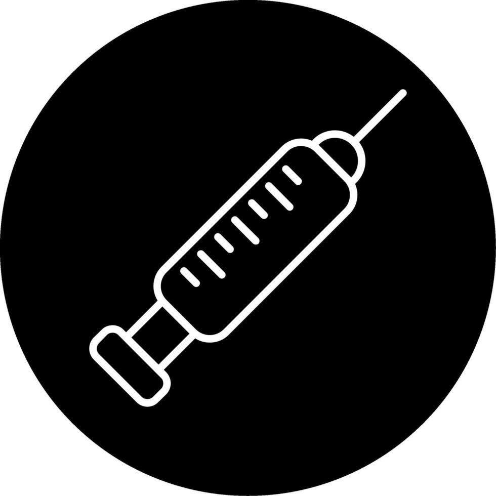 Cosmetic Syringe Filler Icon Circle Inverted vector