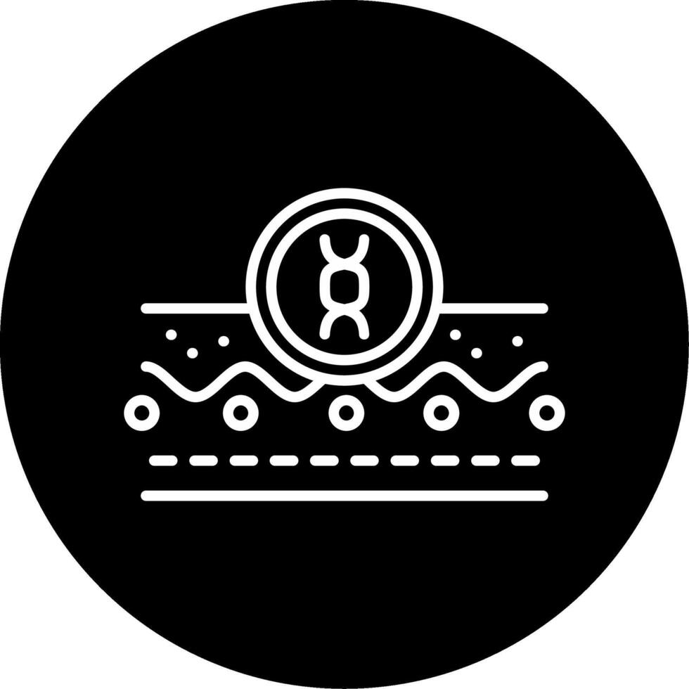 Genetic Beauty Trait Symbol Circle Inverted vector