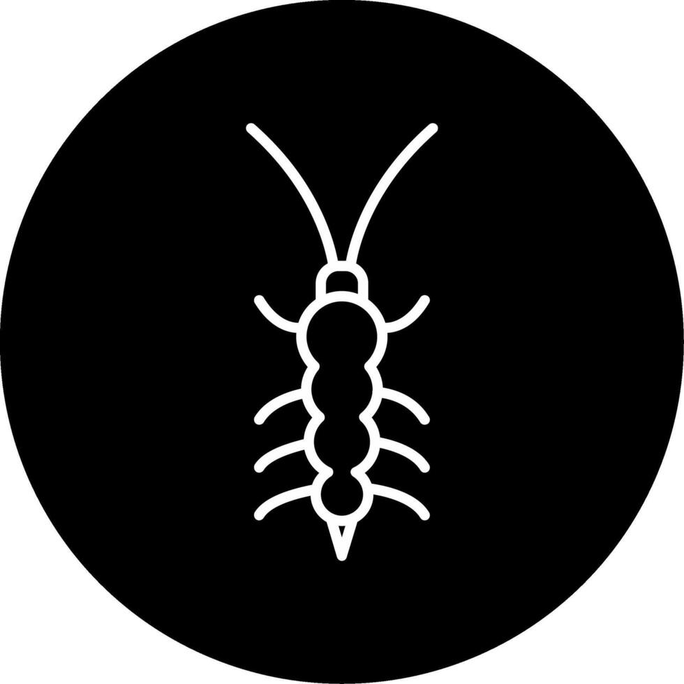 Silver Scaled Silverfish Circle Inverted vector