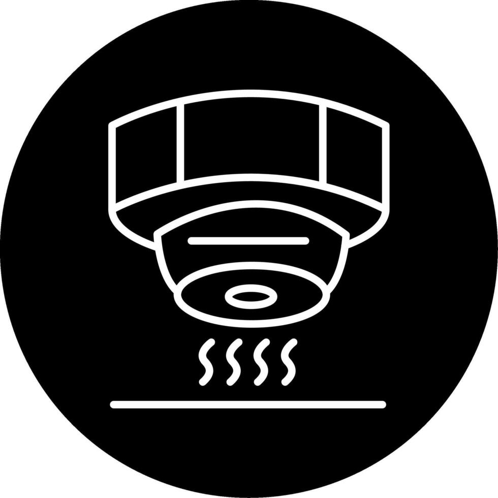 Home Smoke Detector Alert Circle Inverted vector