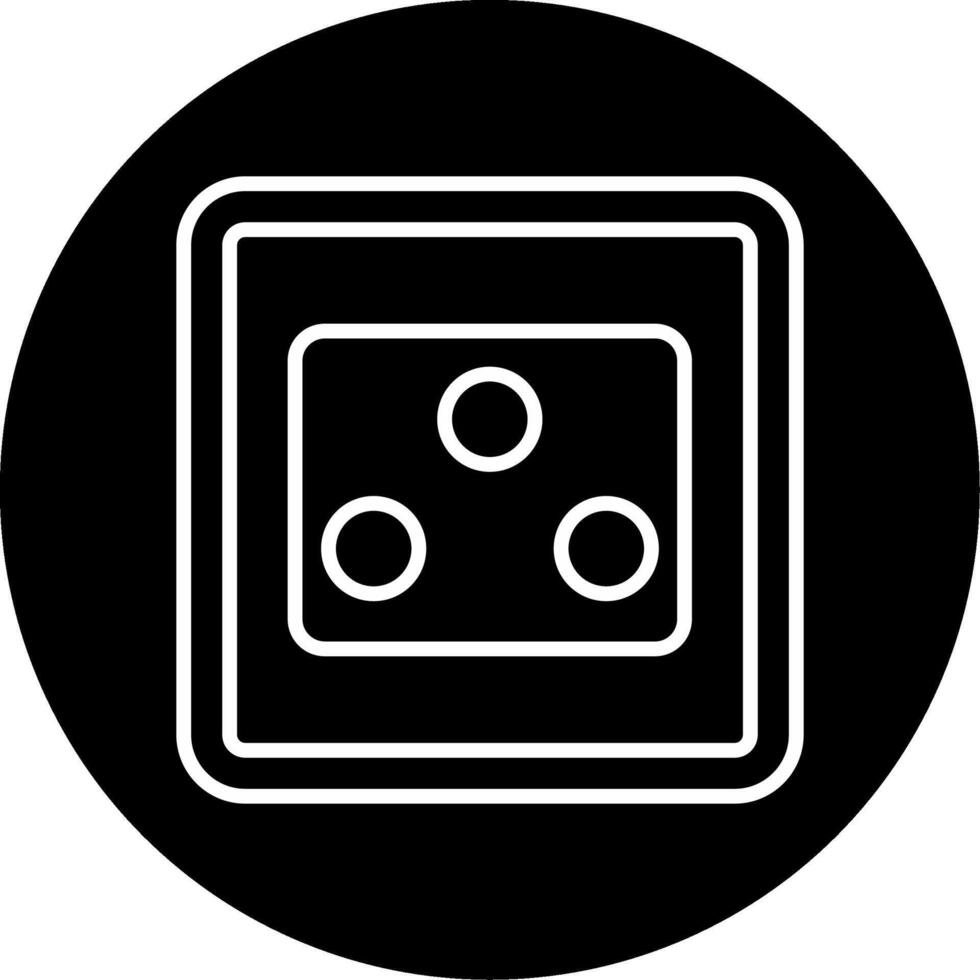 Embedded Room Outlet Circle Inverted vector