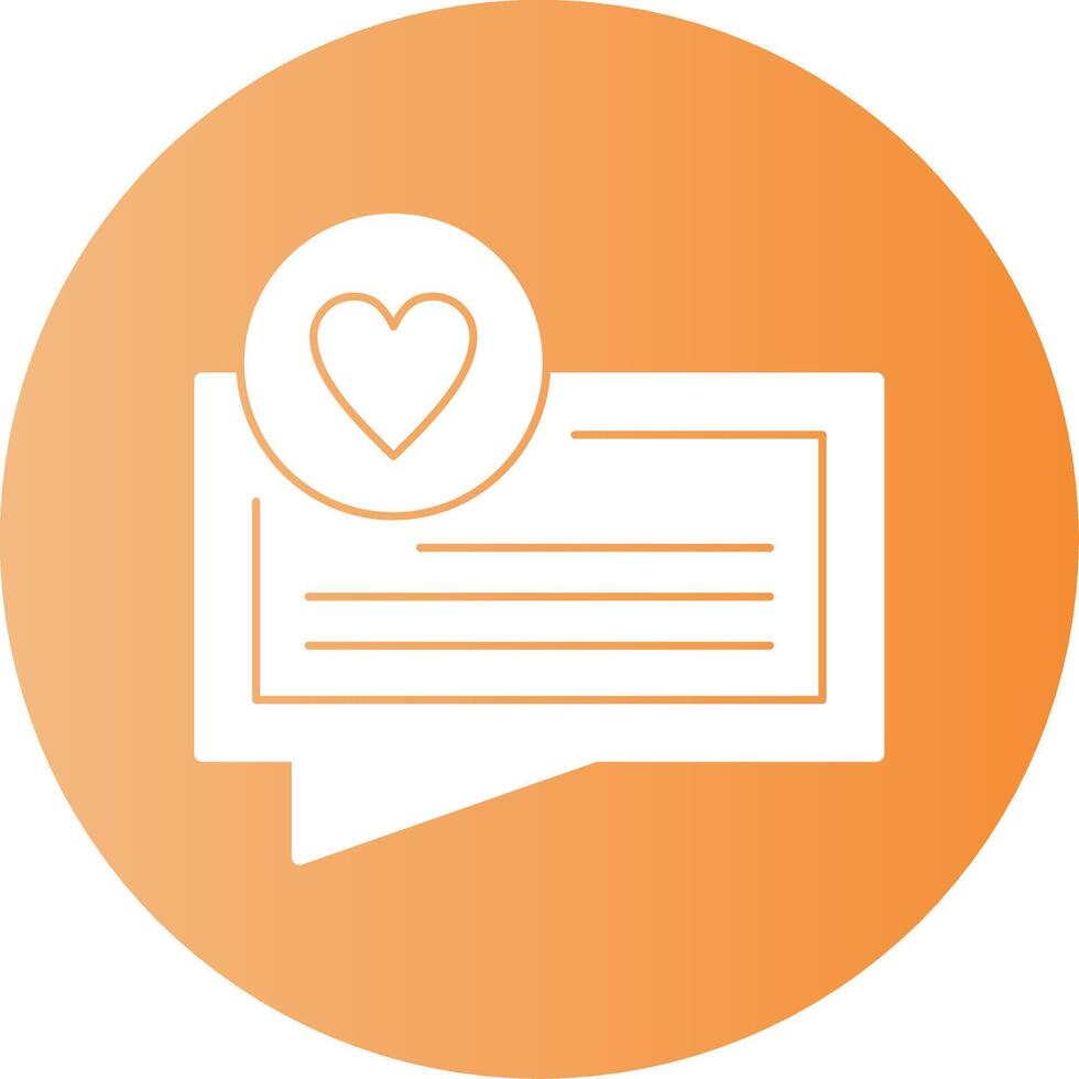 Feedback Gradient Circle Icon vector