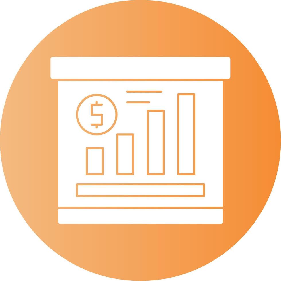 Profit Gradient Circle Icon vector