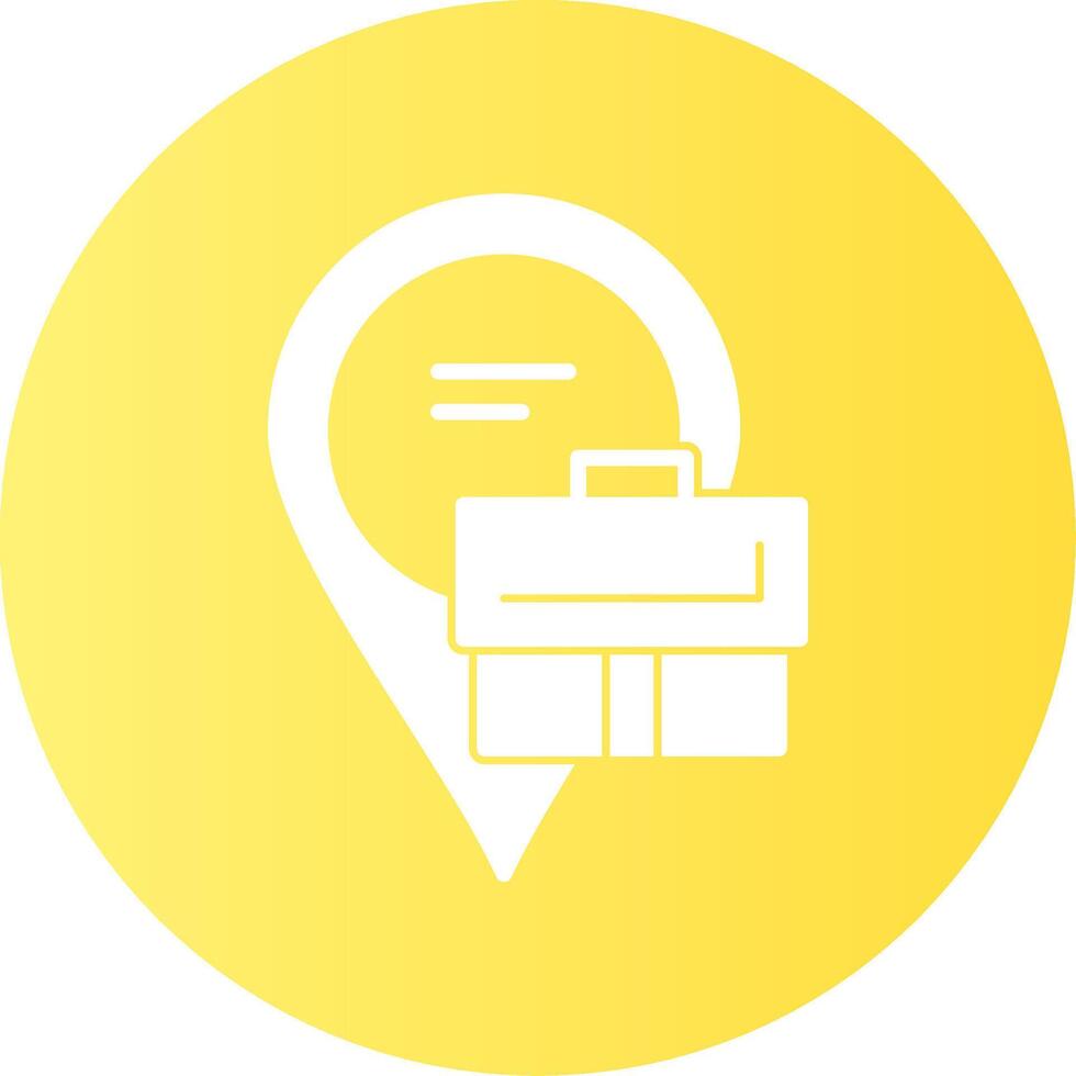 Location Gradient Circle Icon Design vector