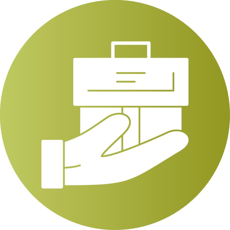Handover Gradient Circle Icon vector