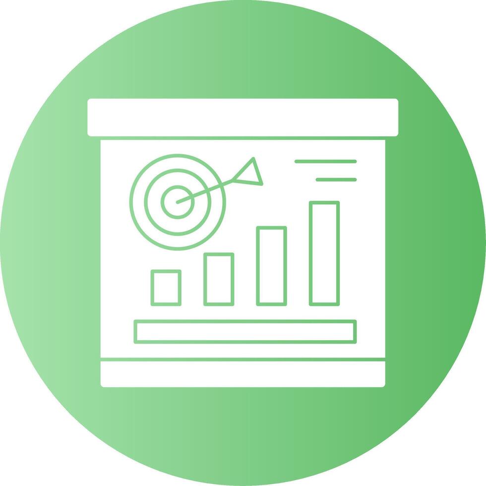 Mission Gradient Circle Icon vector
