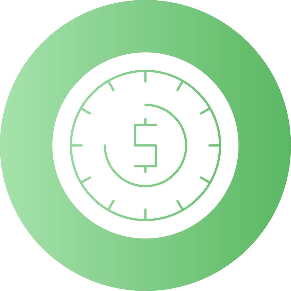 Time Gradient Circle Icon vector