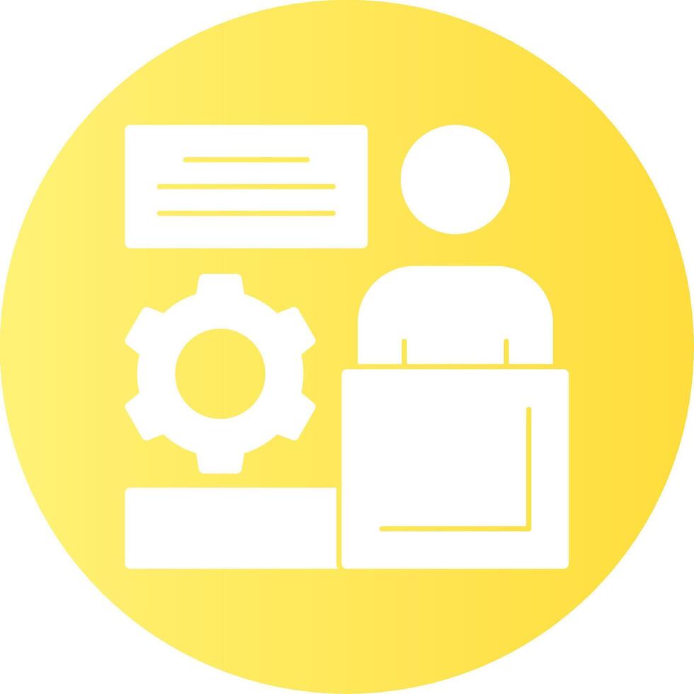 Leadership Gradient Circle Icon vector